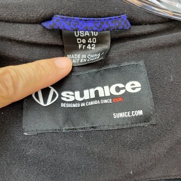 Sunice Jacket Womens 10 Purple Black Winter Parka Snowboard Ski Fox Fur … - Picture 8 of 13